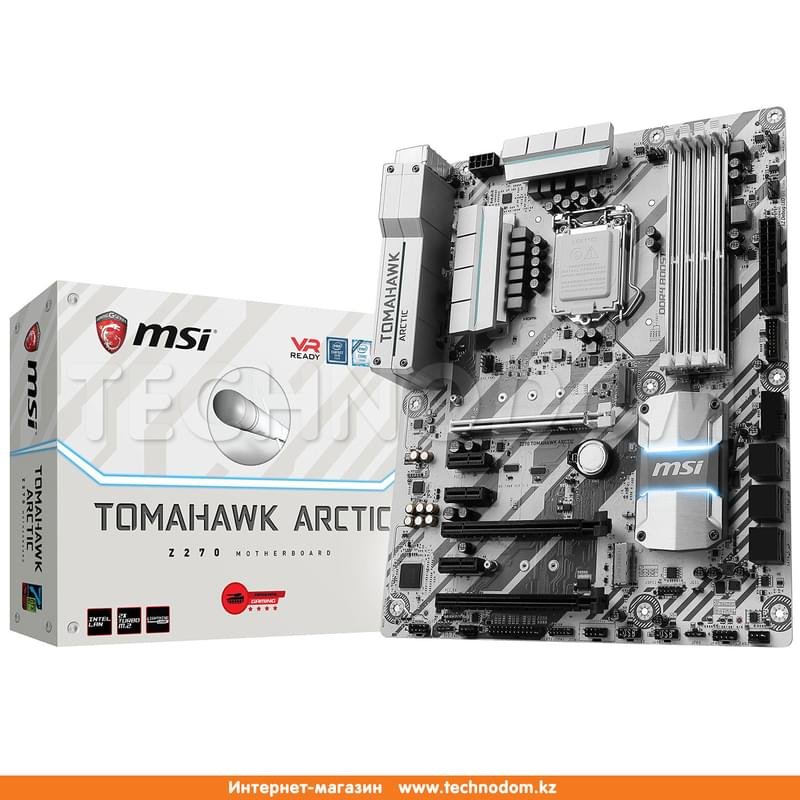 Материнская плата MSI Z270 Tomahawk Arctic LGA1151 4DDR4 PCI-E 3x16 3x1 (HDMI+DVI-D) ATX - фото #4