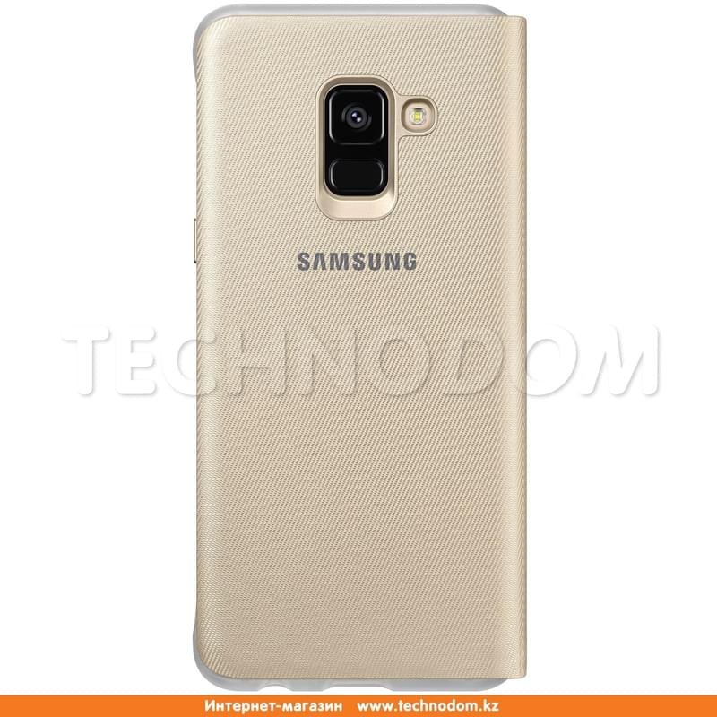 Чехол для Samsung Galaxy A8+/A730 (2018), Neon Flip Wallet, Gold (EF-FA730PFEGRU) - фото #1