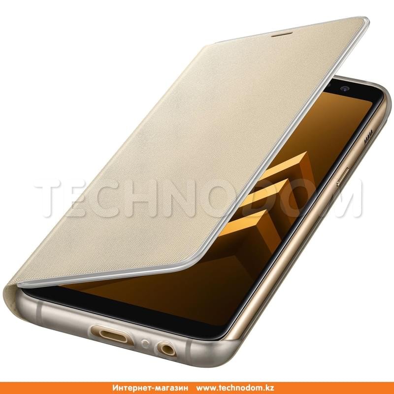 Чехол для Samsung Galaxy A8+/A730 (2018), Neon Flip Wallet, Gold (EF-FA730PFEGRU) - фото #3