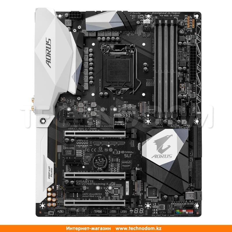 Материнская плата Gigabyte GA-Z270X-Gaming 5 LGA1151 4DDR4 PCI-E 3x16 3x1 (HDMI+DP) ATX - фото #6