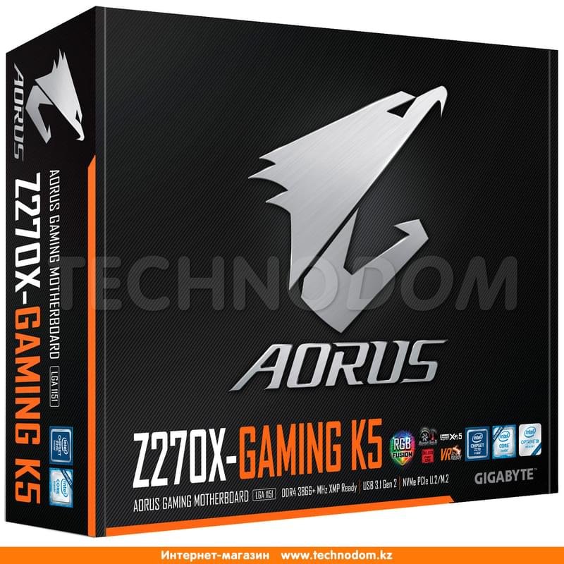 Материнская плата Gigabyte GA-Z270X-Gaming K5 LGA1151 4DDR4 PCI-E 3x16 3x1 (HDMI+DP) ATX - фото #9