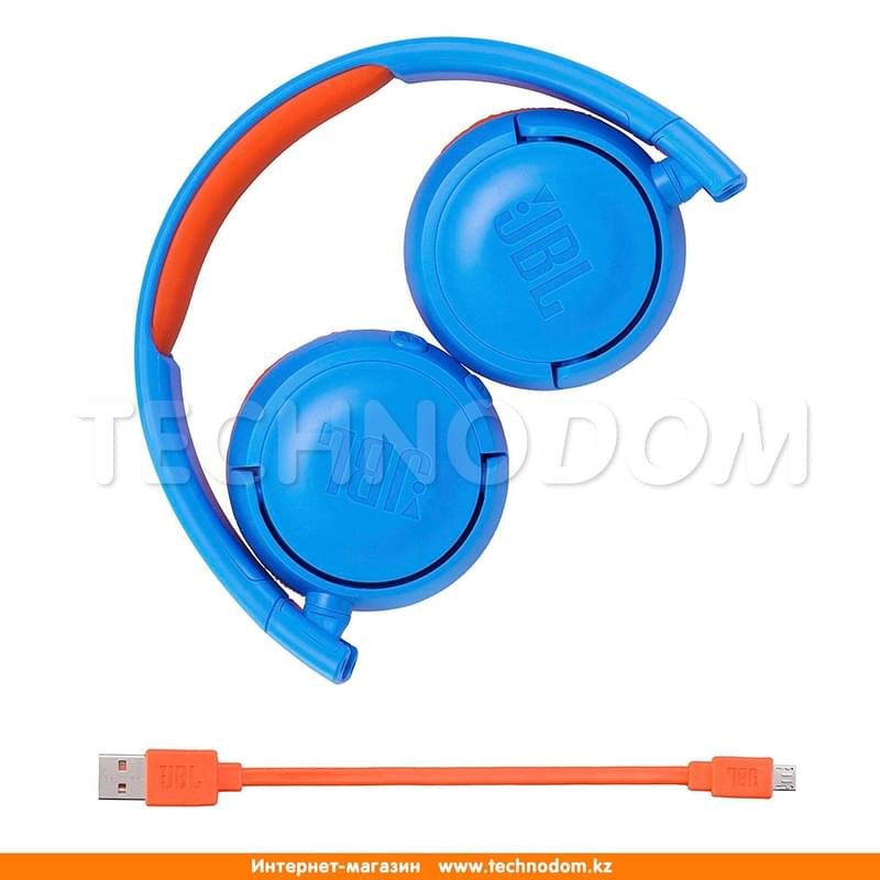 Наушники Накладные JBL Bluetooth JBLJR300BT, Blue - фото #3