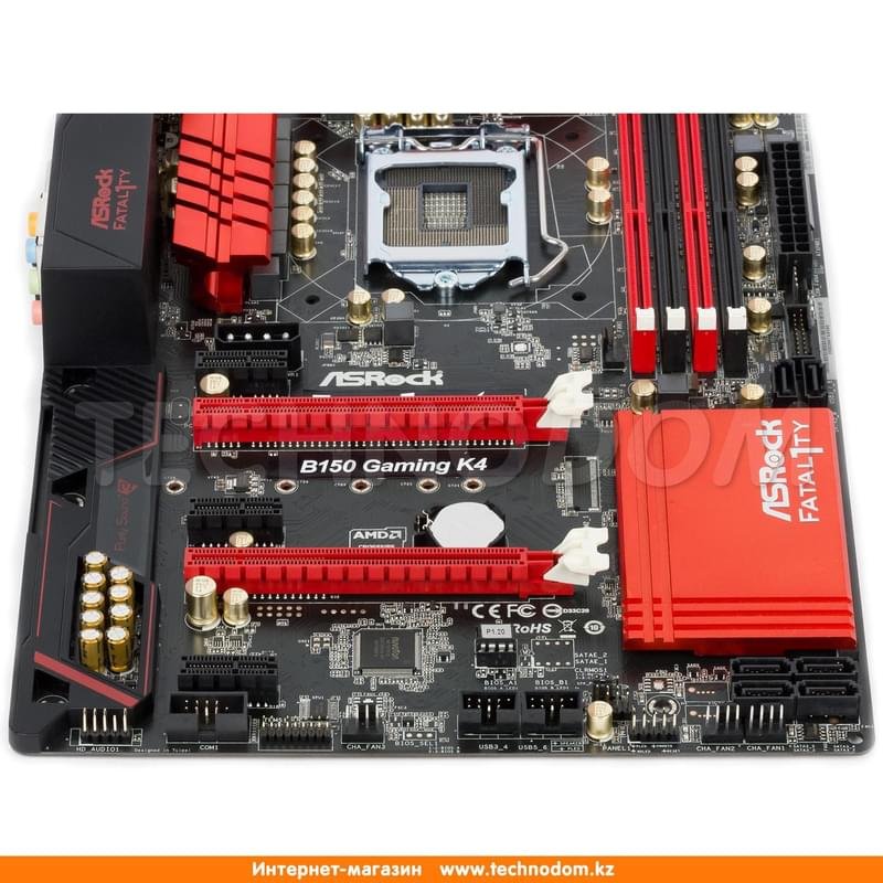 Материнская плата ASRock Fatal1ty B150 Gaming K4 LGA1151 4DDR4 PCI-E 2x16 3x1 (HDMI+DVI-D+VGA) ATX - фото #5