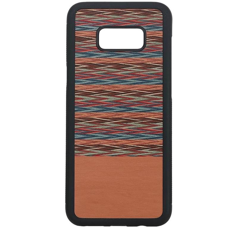 Чехол для Samsung Galaxy S8+/G955 Man&Wood, Поликарбонат+Дерево, Browny Check (M3960B) - фото #0