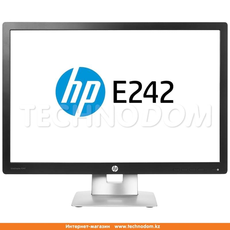 Монитор Профессиональный 24" HP E242 M1P02AA 1920х1200 16:10 IPS 60ГЦ (HDMI+DP+VGA) Silver/Black - фото #1