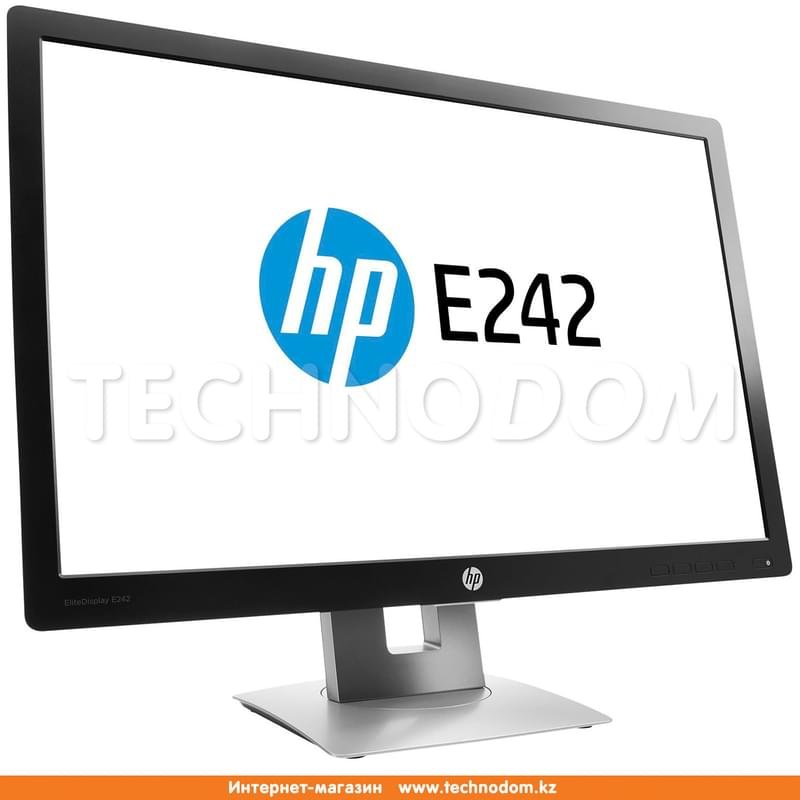 Монитор Профессиональный 24" HP E242 M1P02AA 1920х1200 16:10 IPS 60ГЦ (HDMI+DP+VGA) Silver/Black - фото #2