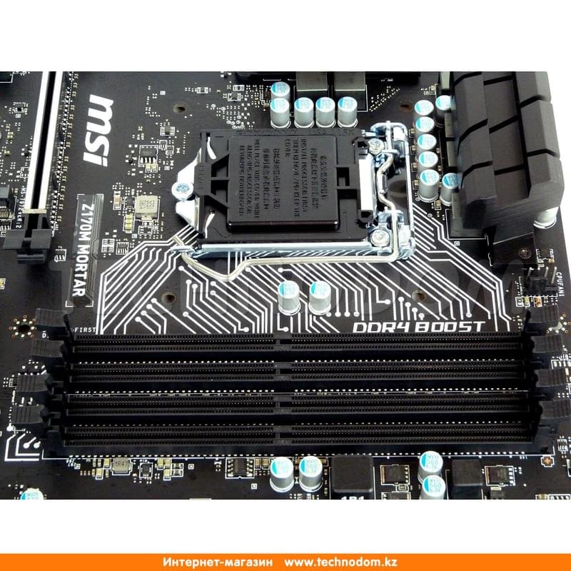 Материнская плата MSI Z170M Mortar LGA1151 4DDR4 PCI-E 2x16 2x1 (HDMI+DVI-D+VGA) mATX - фото #6