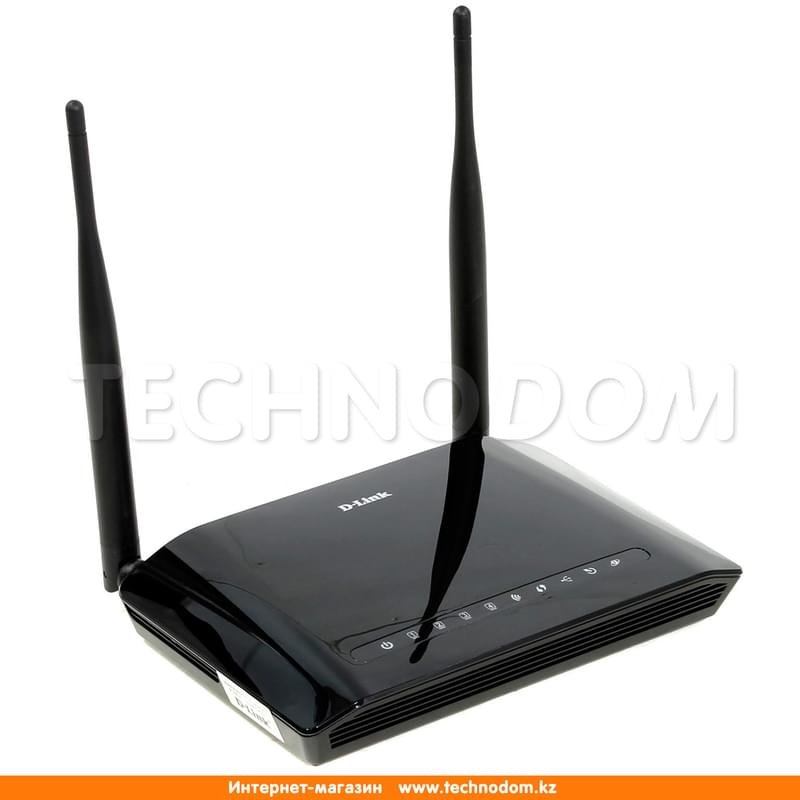 Беспроводной ADSL Модем, D-Link DSL-2750U, 4 порта + Wi-Fi, 1 порт USB, 300 Mbps (DSL-2750U) - фото #0