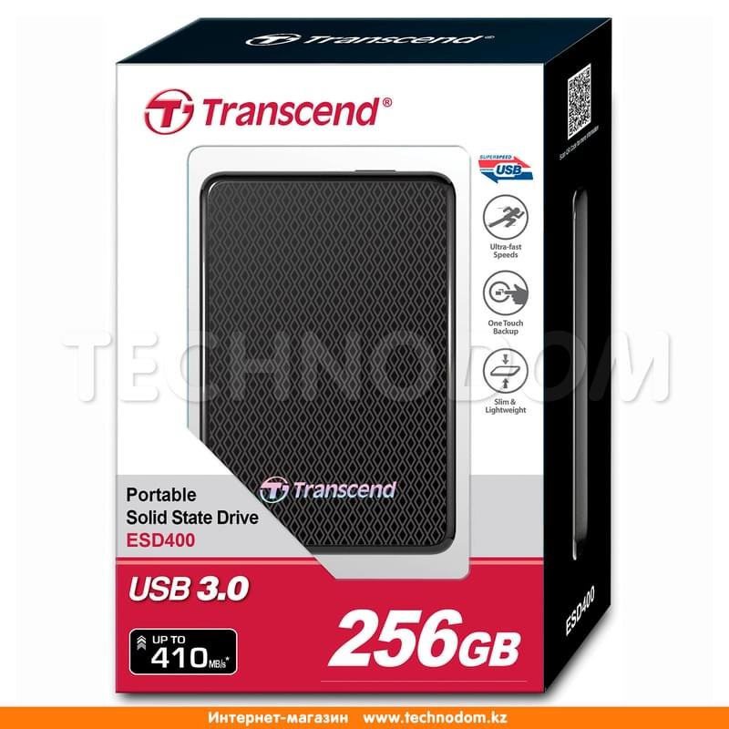 Внешний SSD 1.8" 256GB Transcend StoreJet ESD400K, USB 3.0 (TS256GESD400K) - фото #2
