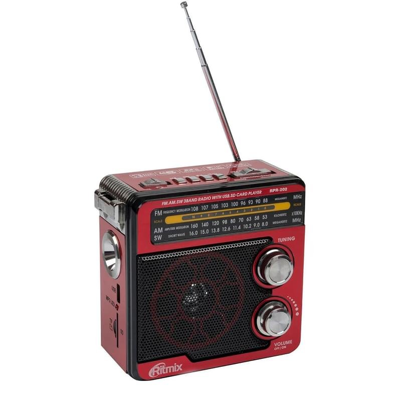 Радиоприемник портативный Ritmix RPR-202 Red - фото #0