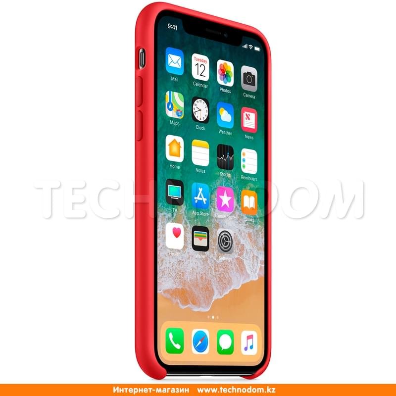 Чехол для iPhone X Apple, Силикон, Red (MQT52ZM/A) - фото #1