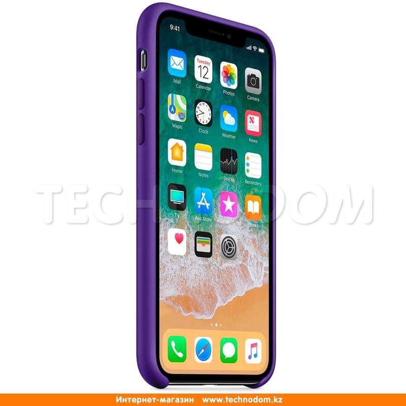 Чехол для iPhone X Apple, Силикон, Ultra Violet (MQT72ZM/A) - фото #1