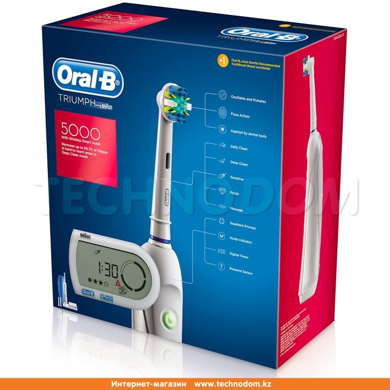 Зубная щетка Oral-B Triumph 5000 + SmartGuide - фото #13
