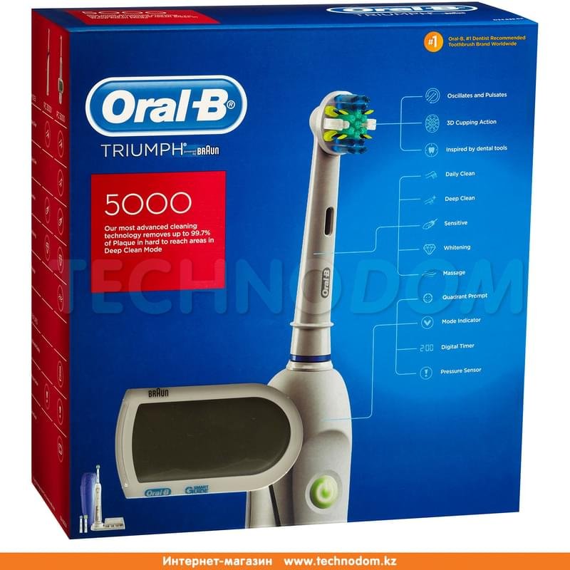 Зубная щетка Oral-B Triumph 5000 + SmartGuide - фото #14