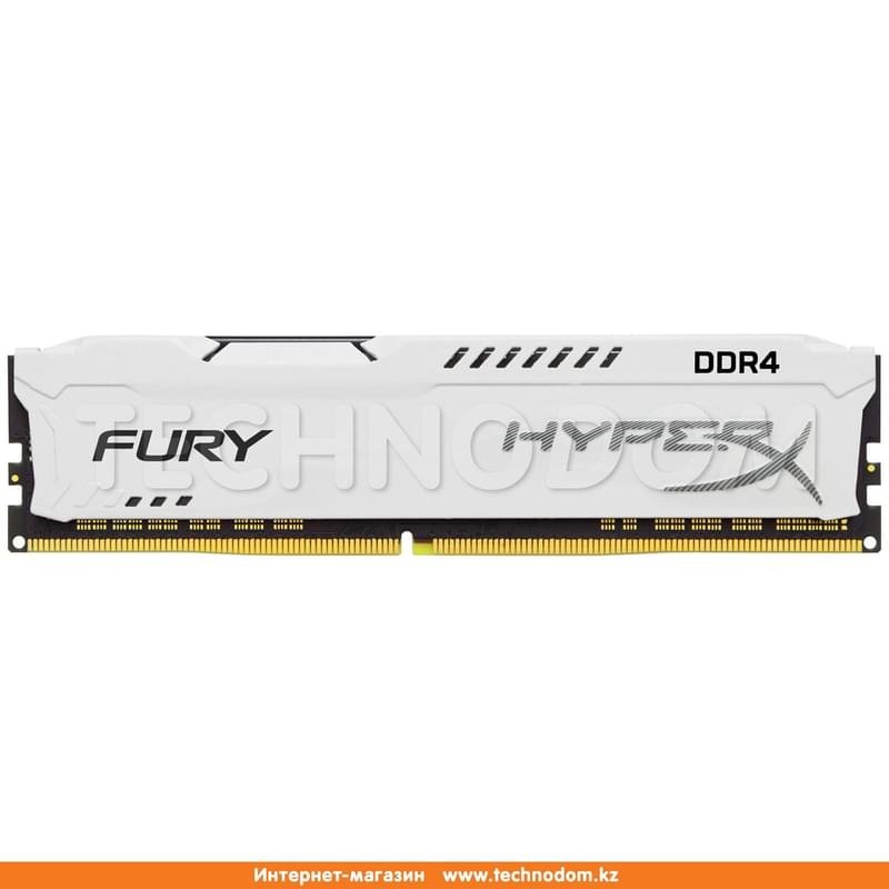 Оперативная память DDR4 DIMM 8GB/2400MHz PC4-19200 Kingston HyperX Fury (HX424C15FW2/8) White - фото #0