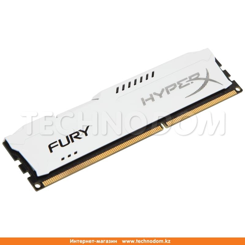 Оперативная память DDR4 DIMM 8GB/2400MHz PC4-19200 Kingston HyperX Fury (HX424C15FW2/8) White - фото #1