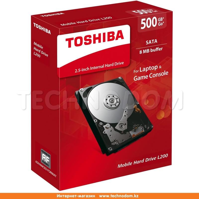 Внутренний HDD 2.5" 7мм 500GB Toshiba L200 SATA-II (HDWK105EZSTA) - фото #7