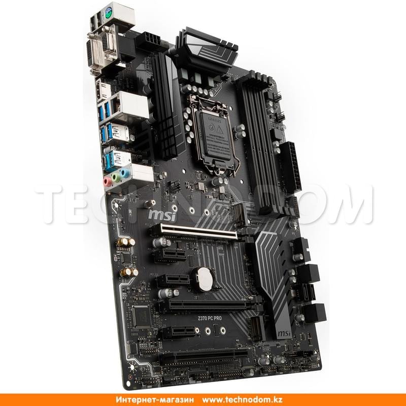 Материнская плата MSI Z370 PC PRO LGA1151 4DDR4 PCI-E 2x16 3x1 (HDMI+DVI-D+VGA) ATX - фото #1