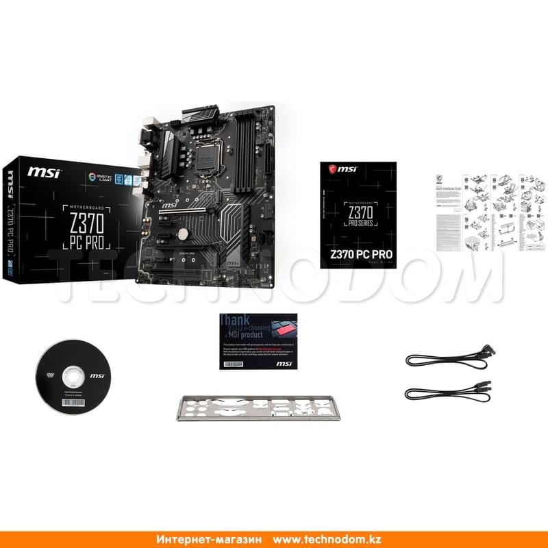 Материнская плата MSI Z370 PC PRO LGA1151 4DDR4 PCI-E 2x16 3x1 (HDMI+DVI-D+VGA) ATX - фото #5