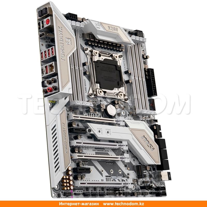 Материнская плата MSI X299 TOMAHAWK ARCTIC LGA2066 8DDR4 PCI-E 4x16 2x1 ATX - фото #2