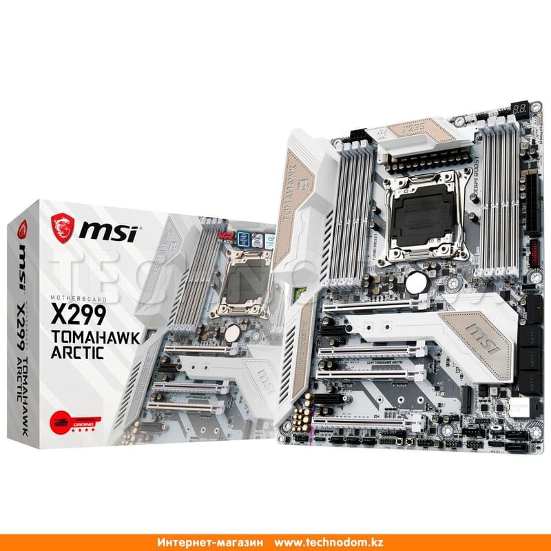 Материнская плата MSI X299 TOMAHAWK ARCTIC LGA2066 8DDR4 PCI-E 4x16 2x1 ATX - фото #4