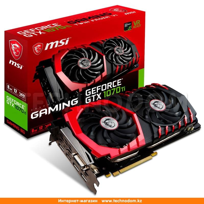 Видеокарта MSI GeForce GTX 1070 Ti GAMING 8G 8Gb 256bit/G5 (HDMI+3DP+DVI-D) - фото #10