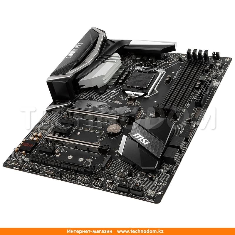 Материнская плата MSI Z370 GAMING PRO CARBON AC LGA1151 4DDR4 PCI-E 3x16 3x1 (HDMI+DP) ATX - фото #1