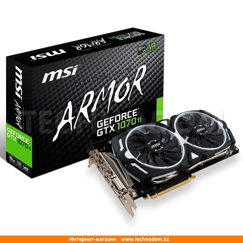 Видеокарта MSI GeForce GTX 1070 Ti ARMOR 8G 8Gb 256bit/G5 (HDMI+3DP+DVI-D) - фото #6