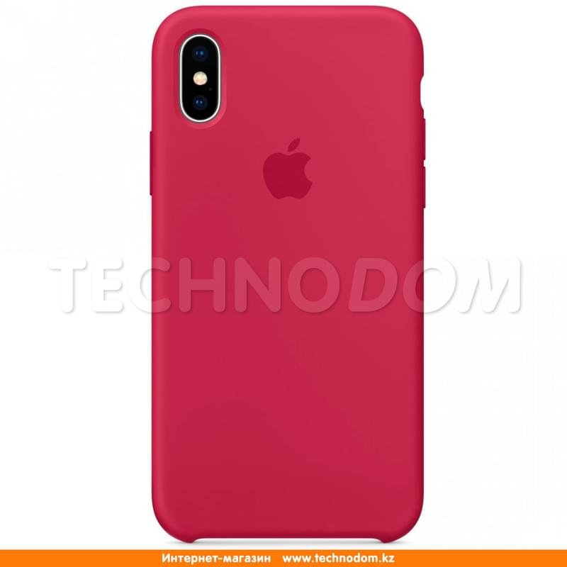 Чехол для iPhone X Apple, Силикон, Rose Red (MQT82ZM/A) - фото #0