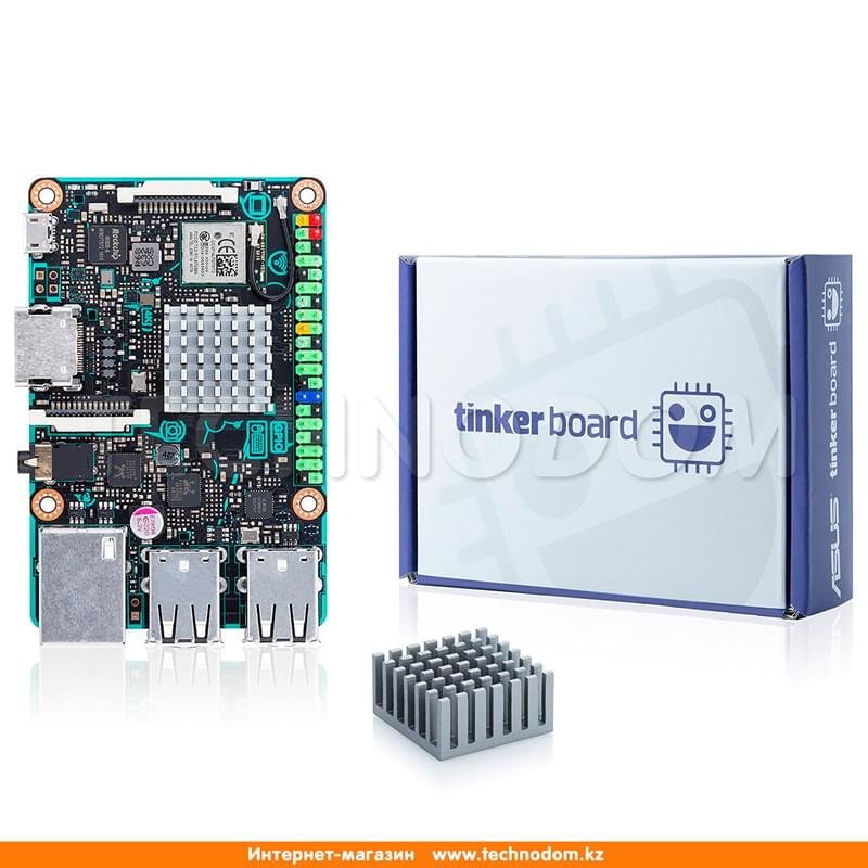 Одноплатный компьютер Asus TINKER BOARD/2GB ARM Quad-Core RK3288 DDR3 GPU (HDMI+4xUSB) BT BOX - фото #2