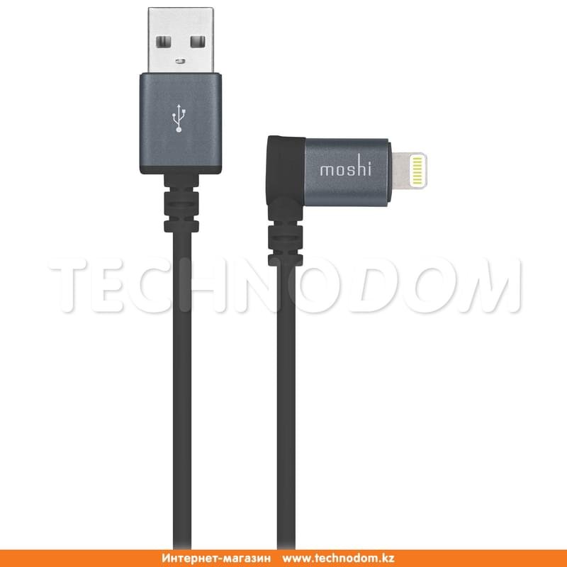 Кабель USB 2.0 - Lightning (L Shape MFi), Moshi, 1,5м, Черный (99MO023043) - фото #0
