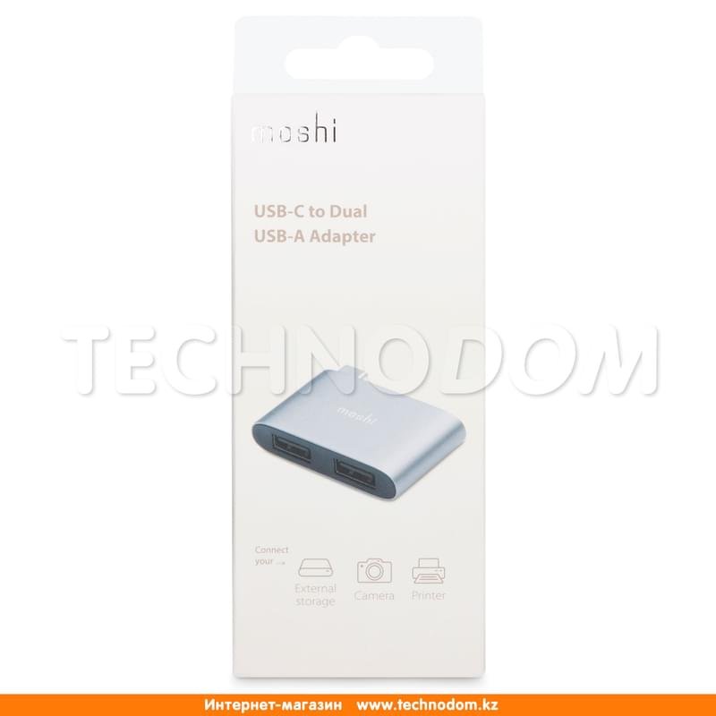 Адаптер Type-C - 2*USB 3.1, Moshi, Gray (99MO084214) - фото #5