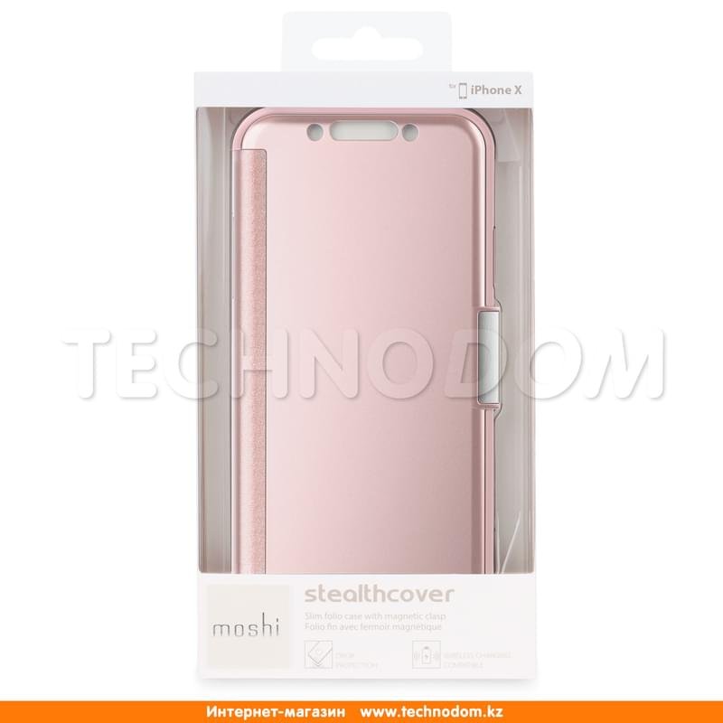 Чехол для iPhone X Moshi, Stealth Cover, Pink (99MO102301) - фото #8