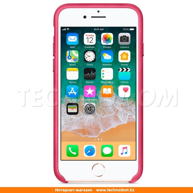 Чехол для iPhone 7/8 Apple, Кожа, Pink Fuchsia (MQHG2ZM/A) - фото #2