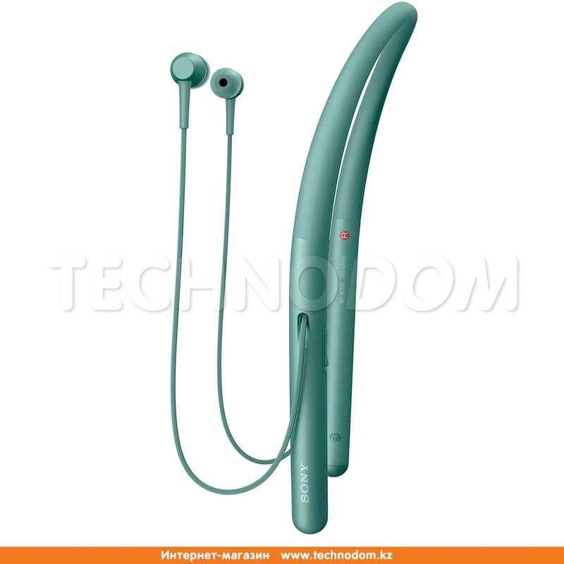 Наушники Вставные Sony Bluetooth WI-H700, Green - фото #3