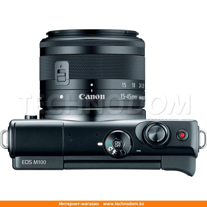 Беззеркальный фотоаппарат Canon EOS M100 EF 15-45 IS STM Black - фото #3