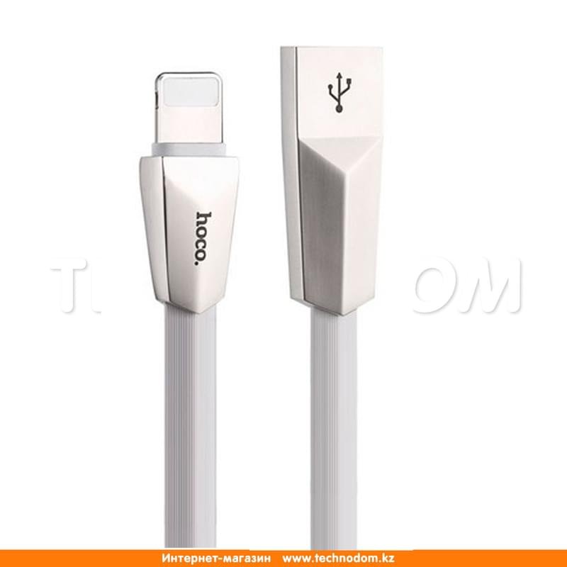 Кабель USB 2.0 - Lightning, X15, HOCO, 1,2м, Белый - фото #0