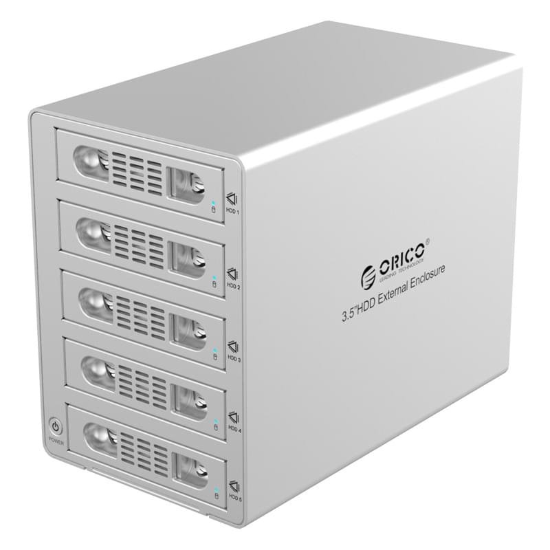Док-станция ORICO для HDD/SSD 3,5" 5xHDD, SATA III, 5 Гбит/сек (3559SUSJ3-EU-SV) - фото #0