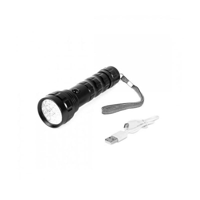 Светодиодный фонарь, iPower, 21 диод, Зарядка от Micro USB, Алюминий, Чёрный (IPHB21LEDUSB) - фото #0