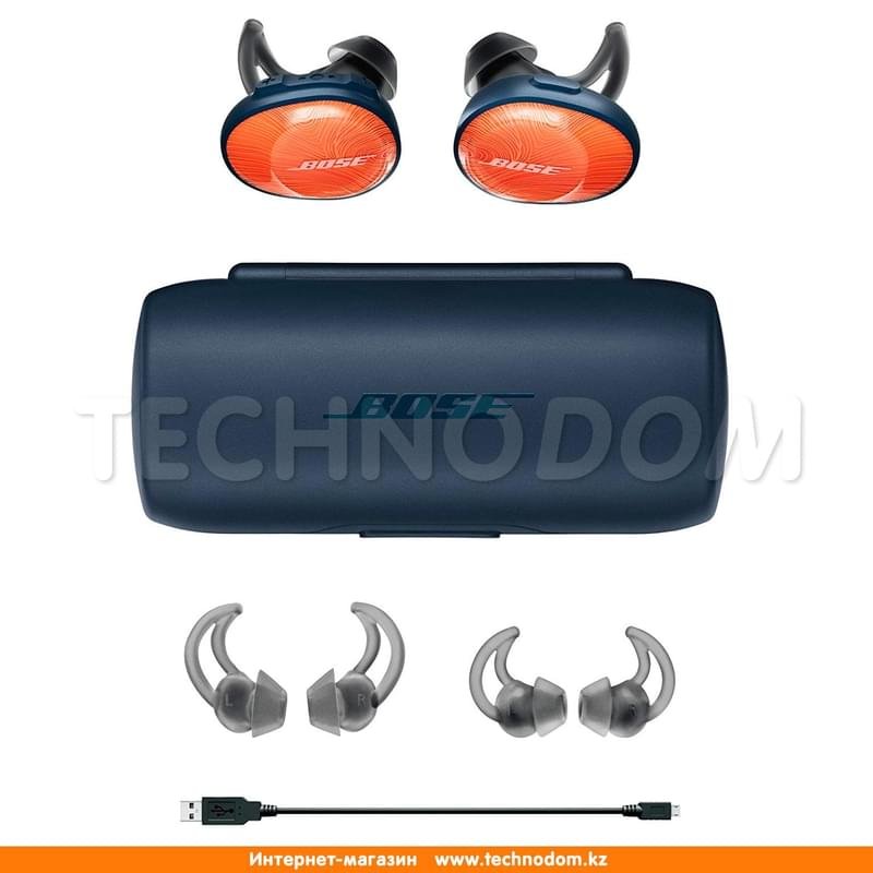 Наушники Вставные Bose Bluetooth SoundSport Free, Orange - фото #2
