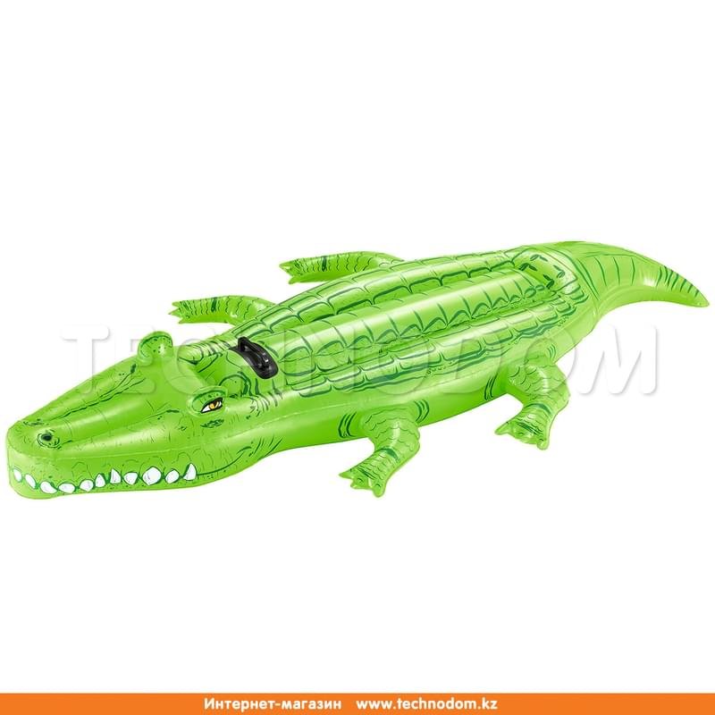 Надувная игрушка для катания верхом "Крокодил", BESTWAY, 203х117 см, Винил, Зелёный (41011) - фото #0
