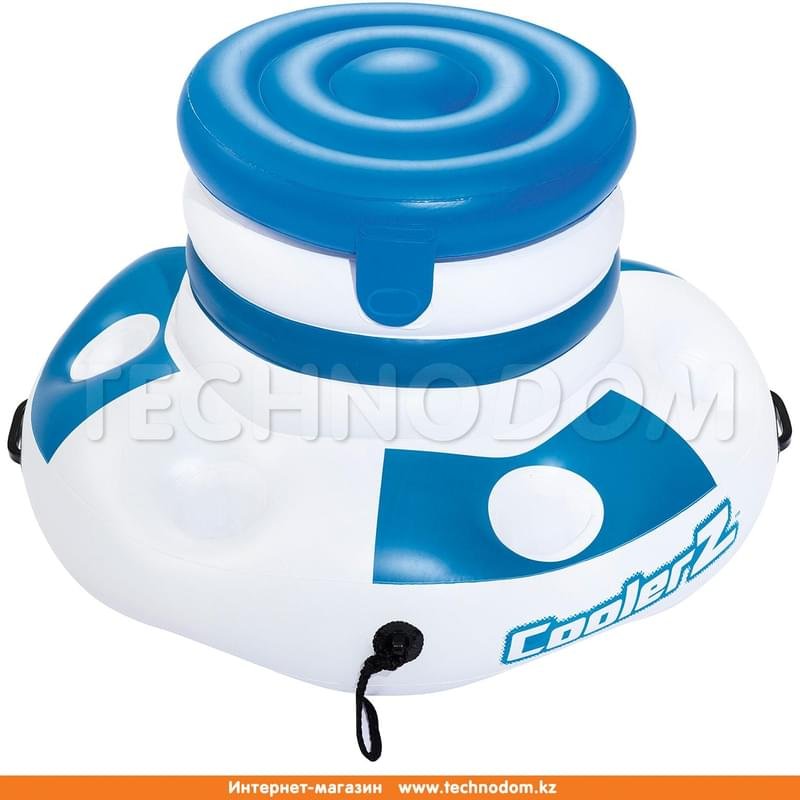Надувной плавающий термоконтейнер для напитков "CoolerZ", BESTWAY, 12 л, Винил, Белый/Синий (43117) - фото #0