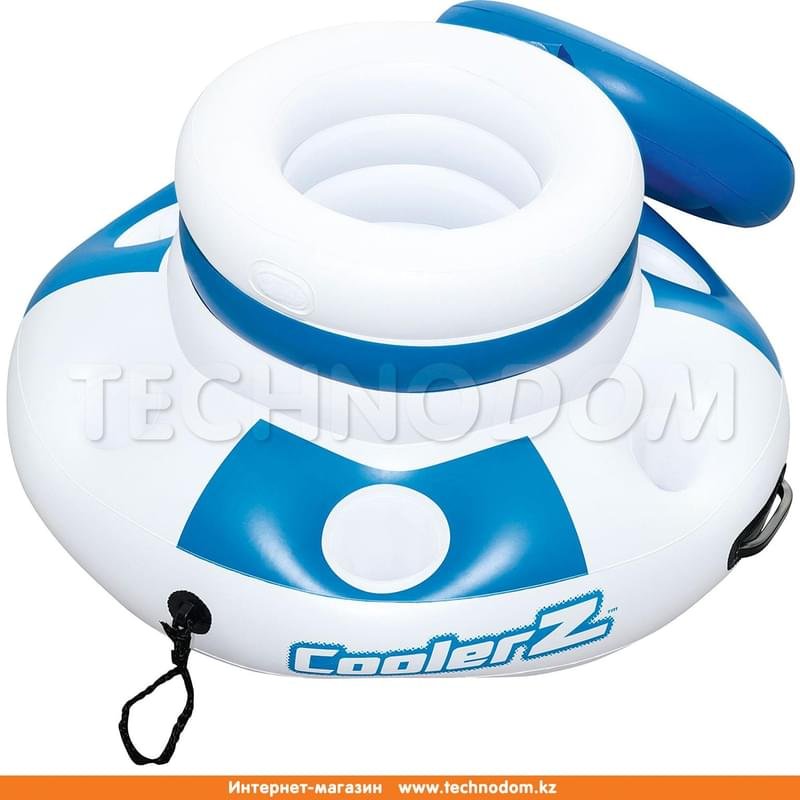 Надувной плавающий термоконтейнер для напитков "CoolerZ", BESTWAY, 12 л, Винил, Белый/Синий (43117) - фото #2