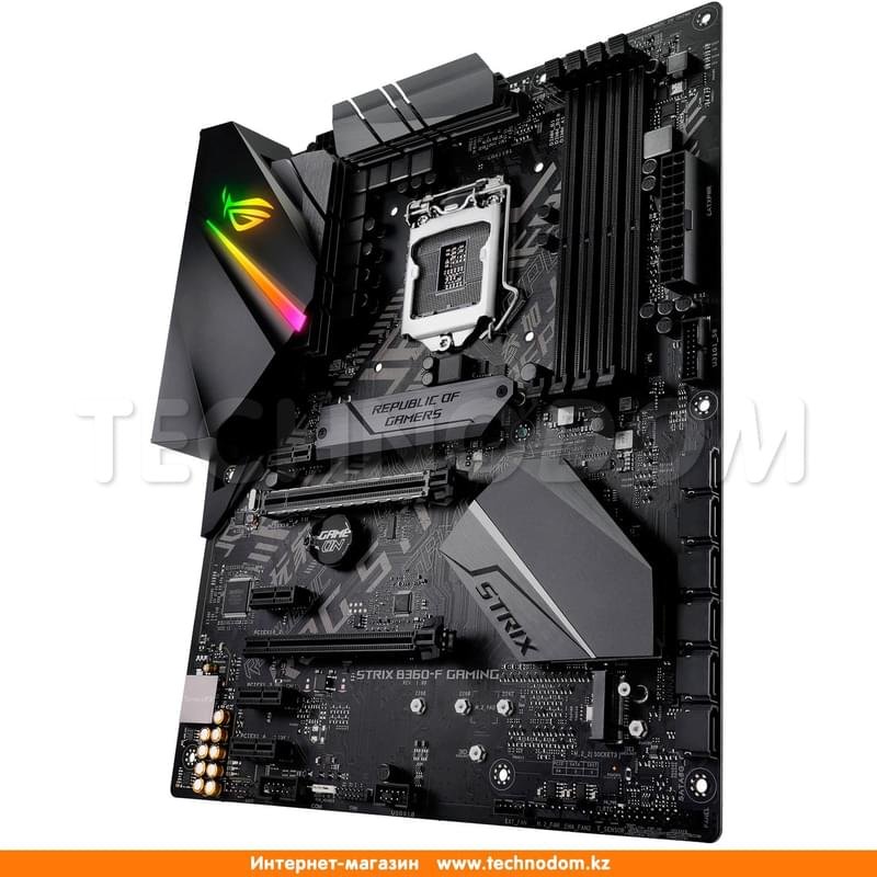 Материнская плата Asus ROG STRIX B360-F GAMING LGA1151 4DDR4 PCI-E 2x16 4x1 (HDMI+DP+DVI-D) ATX - фото #1