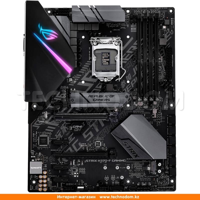Материнская плата Asus ROG STRIX H370-F GAMING LGA1151 4DDR4 PCI-E 2x16 4x1 (HDMI+DP) ATX - фото #0