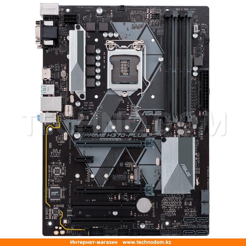 Материнская плата Asus PRIME H370-PLUS LGA1151 4DDR4 PCI-E 2x16 2x1 (HDMI+DVI-D+VGA) ATX - фото #0