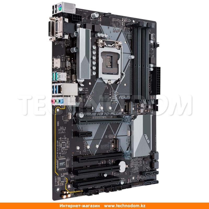 Материнская плата Asus PRIME H370-PLUS LGA1151 4DDR4 PCI-E 2x16 2x1 (HDMI+DVI-D+VGA) ATX - фото #1