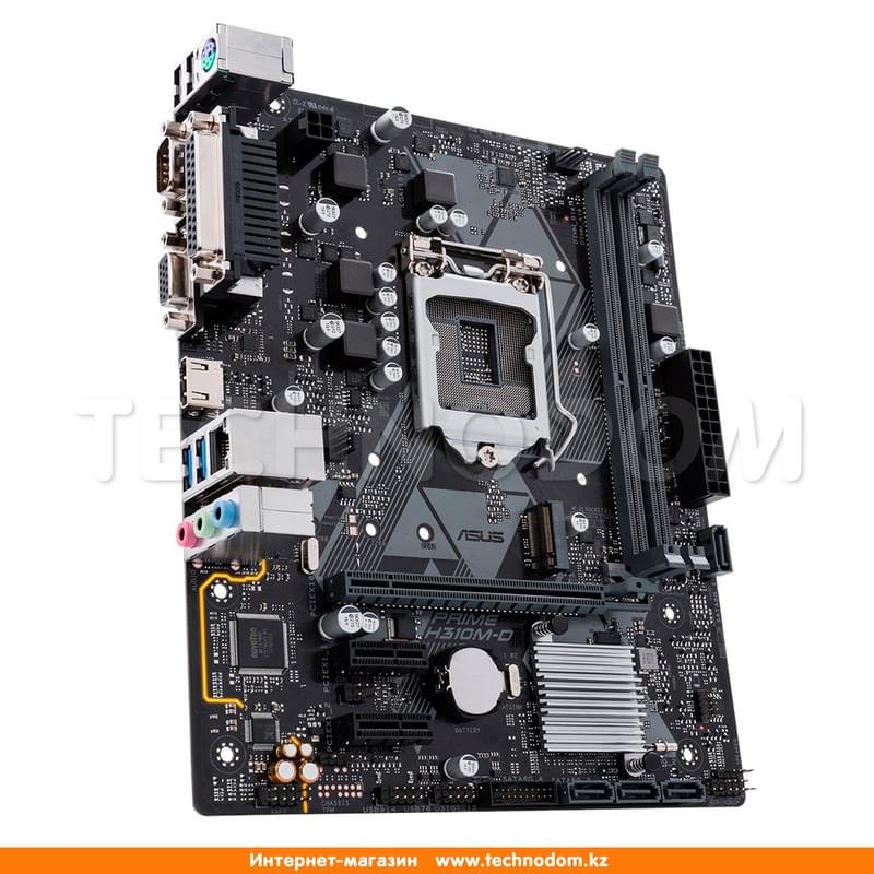 Материнская плата Asus PRIME H310M-D LGA1151 2DDR4 PCI-E 1x16 2x1 (HDMI+VGA) mATX - фото #1