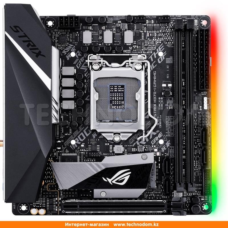 Материнская плата Asus ROG STRIX H370-I GAMING LGA1151 2DDR4 PCI-E 1x16 (HDMI+DP) MiniITX - фото #0