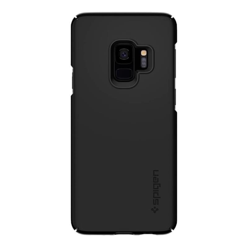 Чехол для Samsung Galaxy S9/G960 Spigen, Thin Fit, Black (592CS22821) - фото #0